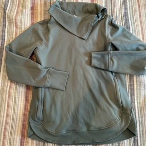 We Wander Sweatshirt with high (cowl) neck w/Zipper